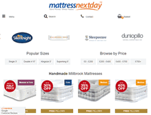 Tablet Screenshot of mattressnextday.co.uk